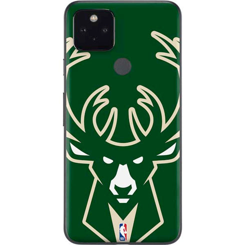 NBA Milwaukee Bucks Large Logo Google Pixel 5a Skin